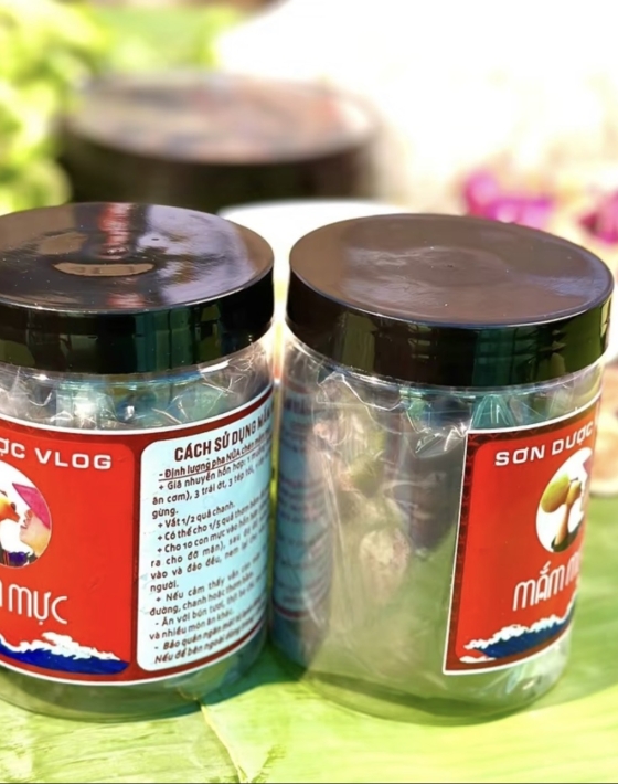 Mắm mực Sơn Dược Vlog đặc sản muối nhạt, muối chua của Bình Định